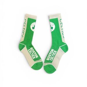 Boston Celtics Green and Cream Casual Socks